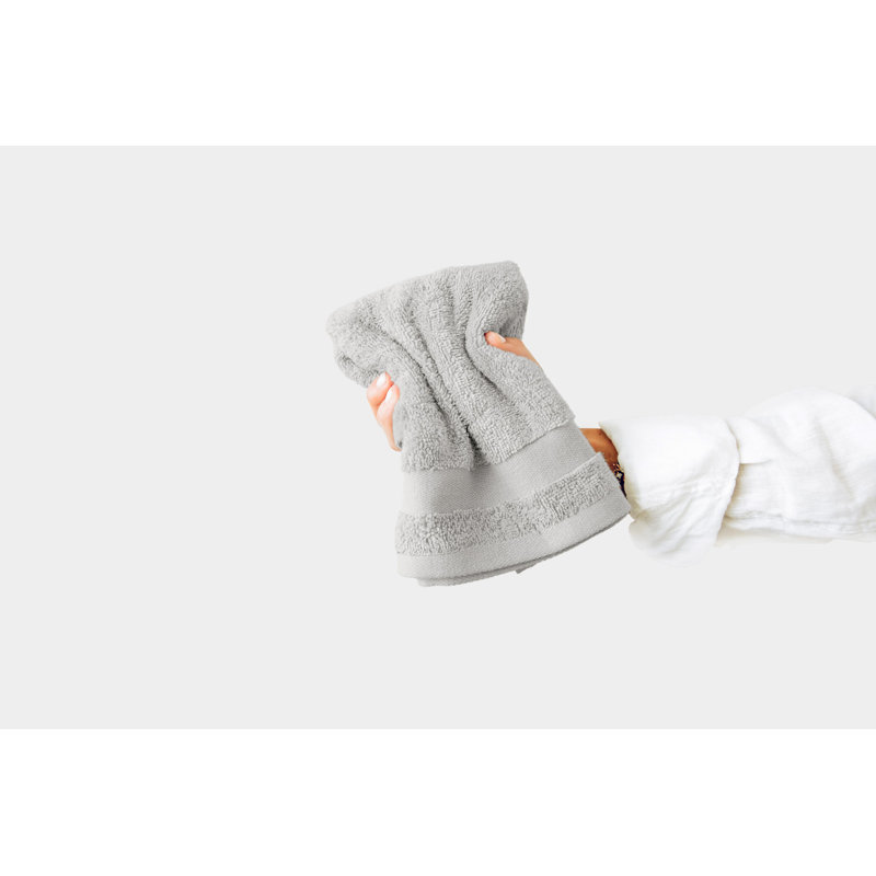 Ensemble de 6 débarbouillettes 6 pièces, Gris clair