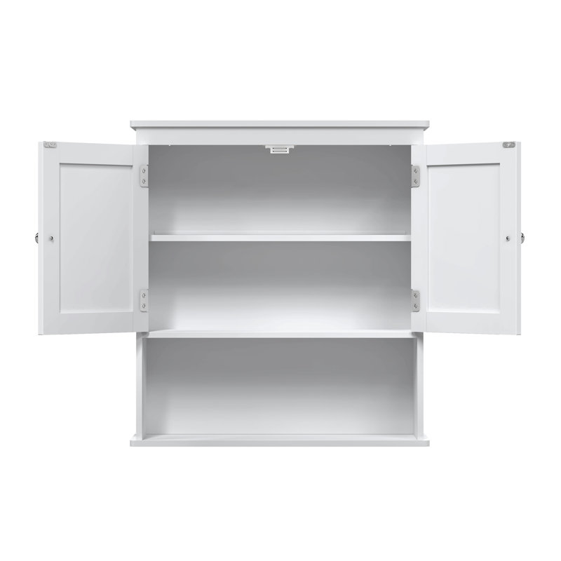 Wall Bathroom Cabinet With Open Shelf