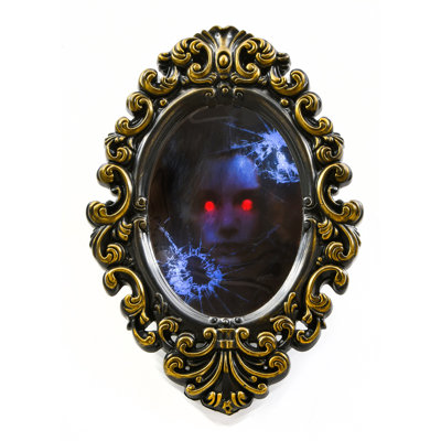 13" Animated Halloween Hidden Face, Sound Activated