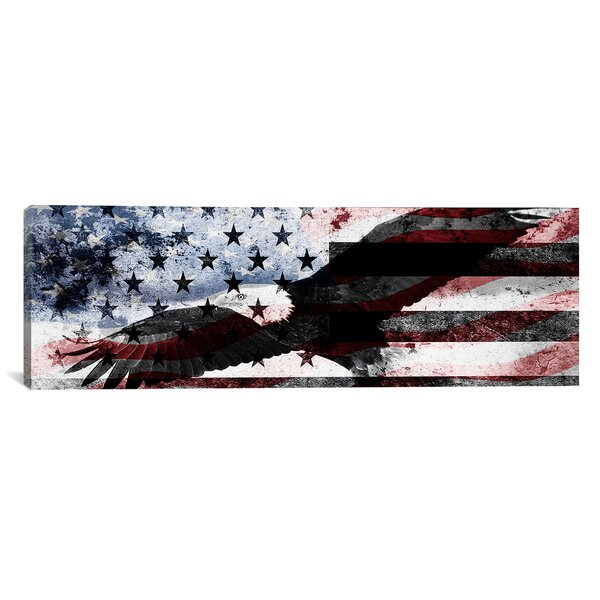 Eagle with US Flag and Wings Spread - Flyland Designs, Freelance