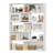 74" H 2-In-1 Bookcase, L-Shaped, 5-Tier Corner Bookshelf-1565384846
