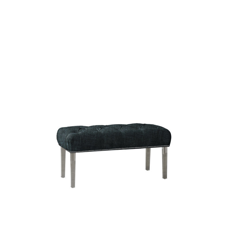Banc rembourré Lazaro, Denim