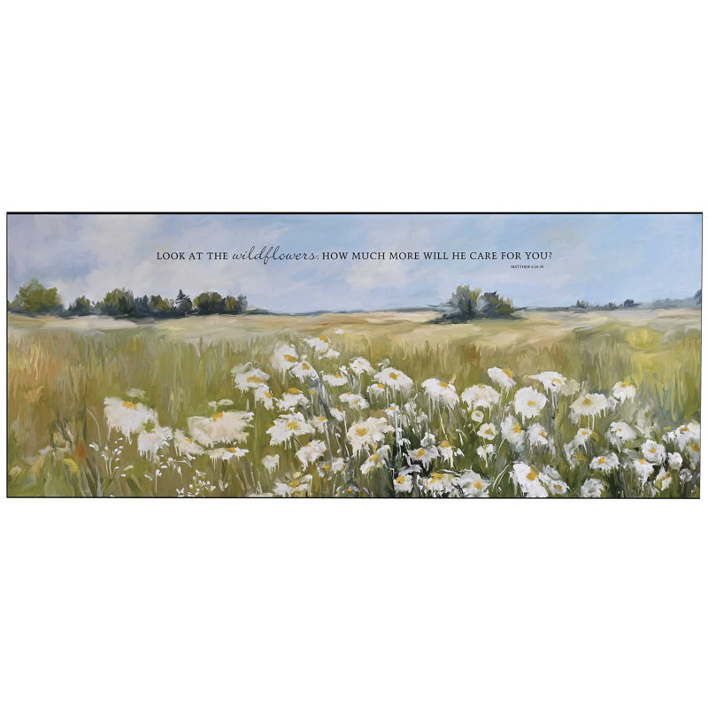 Plaque murale sur les fleurs sauvages