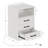 Orren Ellis Nightstand With 3 Drawers Open Storage, Wireless Charging and LED Lights-2119826057