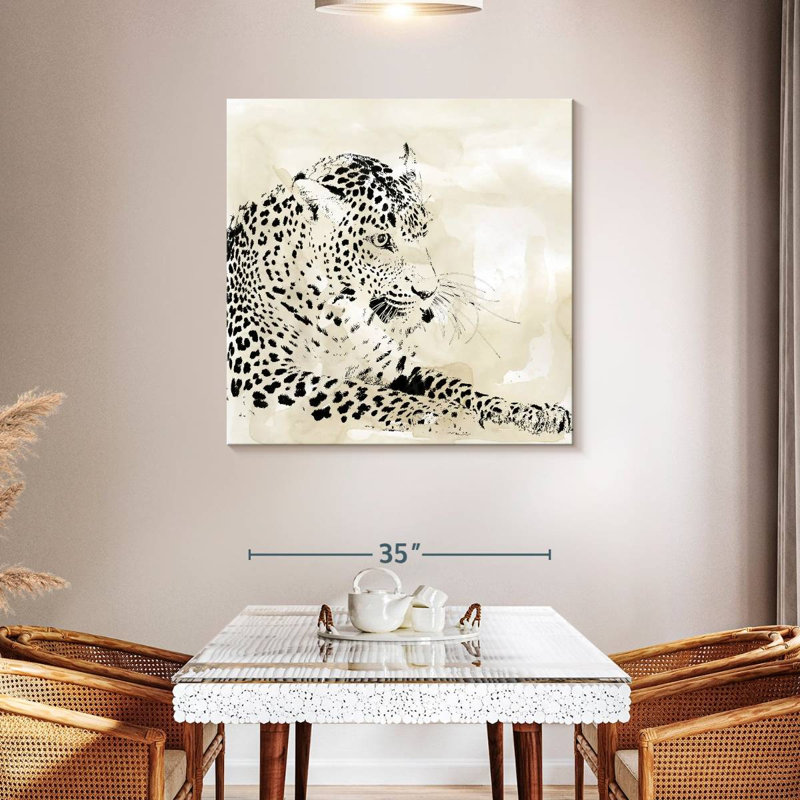 Brampt Leopard Spots I, 39" H x 39" W