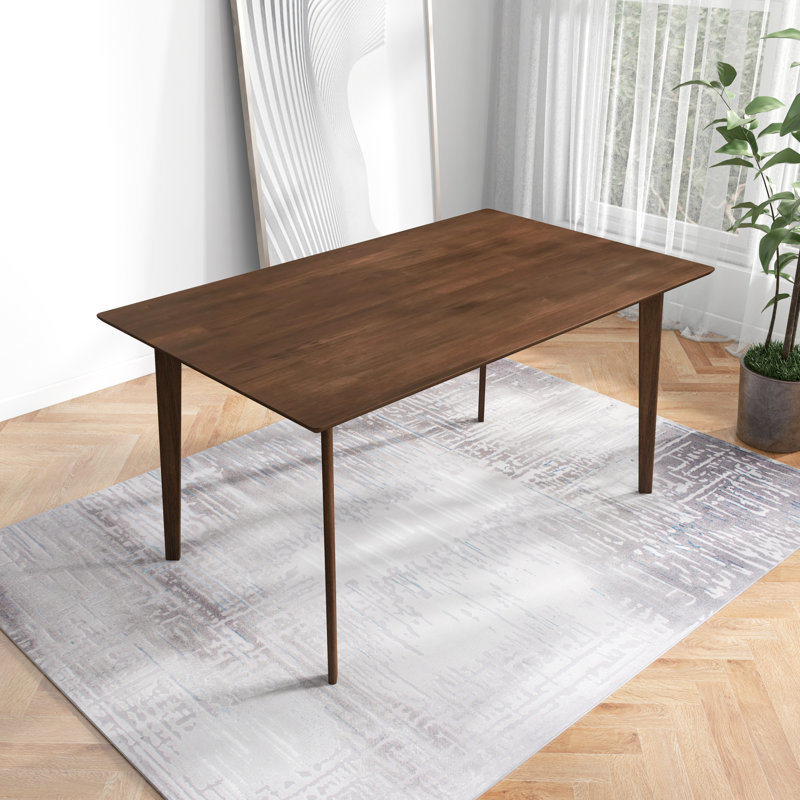 Table de salle à manger Erieanna, L 35,4 po x L 59,1 po, Brun