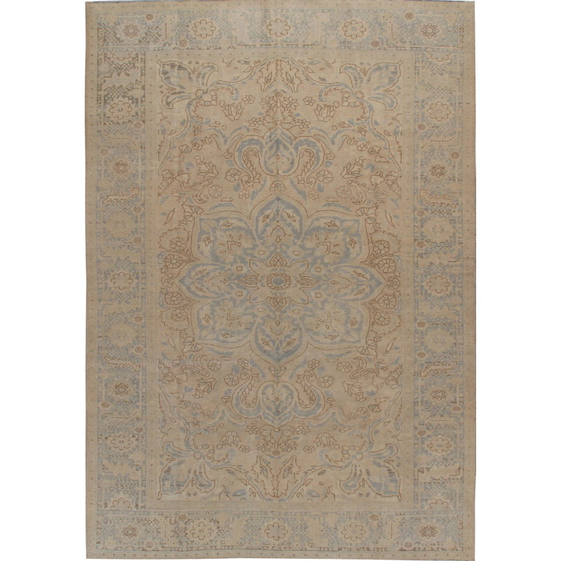 Vintage One-of-a-Kind Rectangle 8'1" X 11'5" Hand Knotted Area Rug