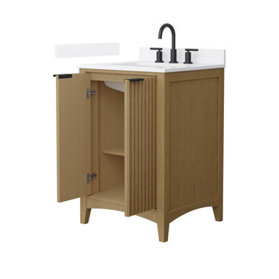 Palmilla 48" Freestanding Single Bathroom Vanity with Cultured Marble Top