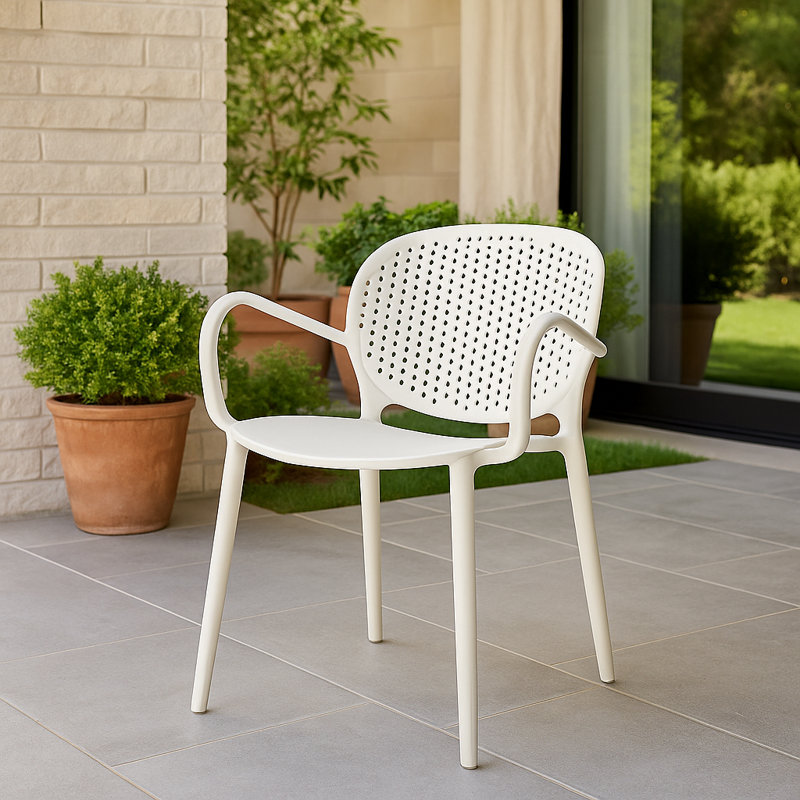 Chaise de salle à manger Afkar, Blanc