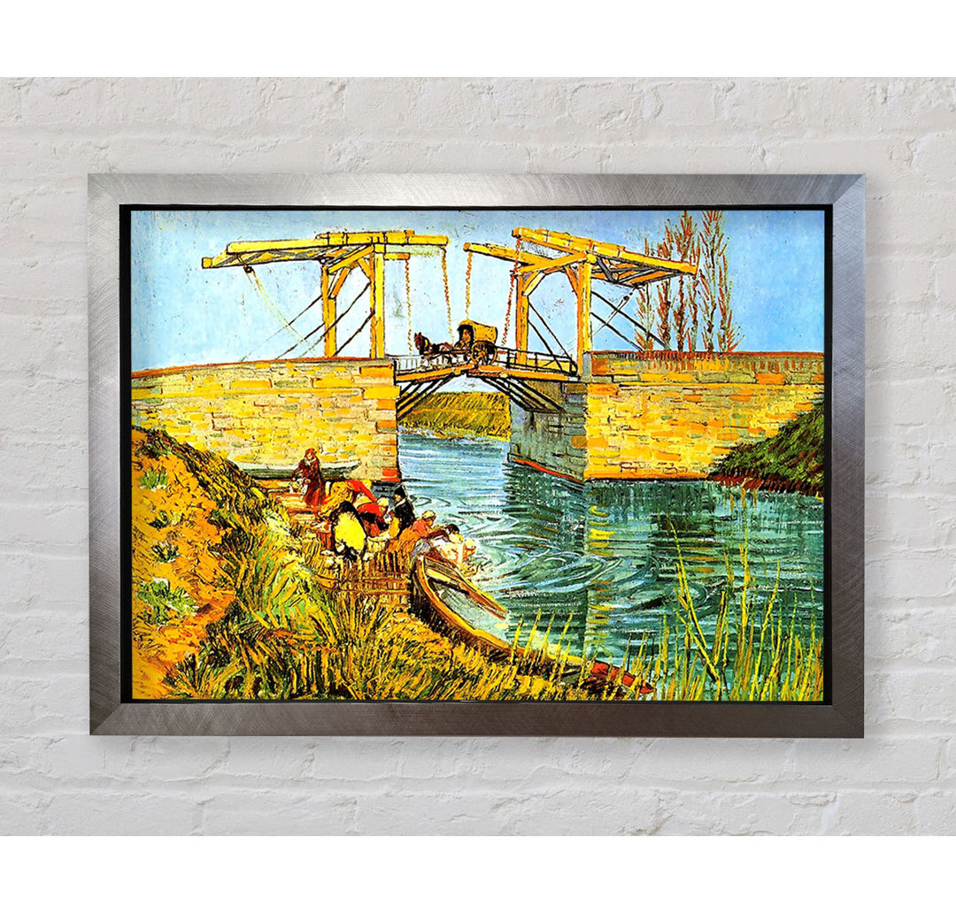 Van Gogh Die Langlois-Brücke in Arles von Vincent Van Gogh - Einzelne Bilderrahmen Kunstdrucke