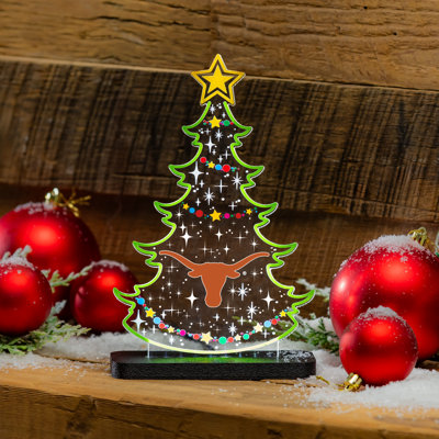 University of Texas College Holiday Tree Desklite LED Decor