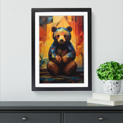 Teddy Bear Orphism - Framed Print