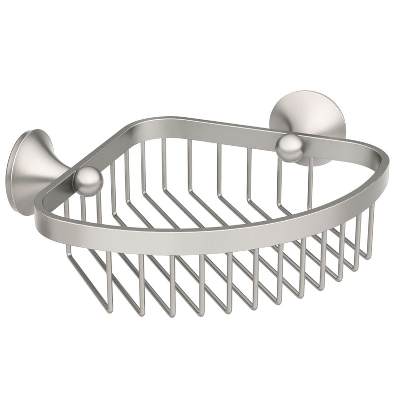 Wynford Shower Basket, Brushed Nickel