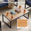 Large canapé de patio droit avec coussins-753824857