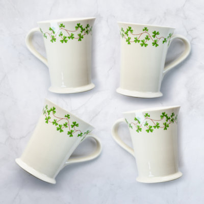 Clover Vine Porcelain Coffee Mug