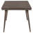 Dark Brown Rectangular Wood Dining Table