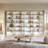 5-tier Farmhouse Bookshelf, 70.87-inch Tall Double Wide Bookcase With Open Shelves