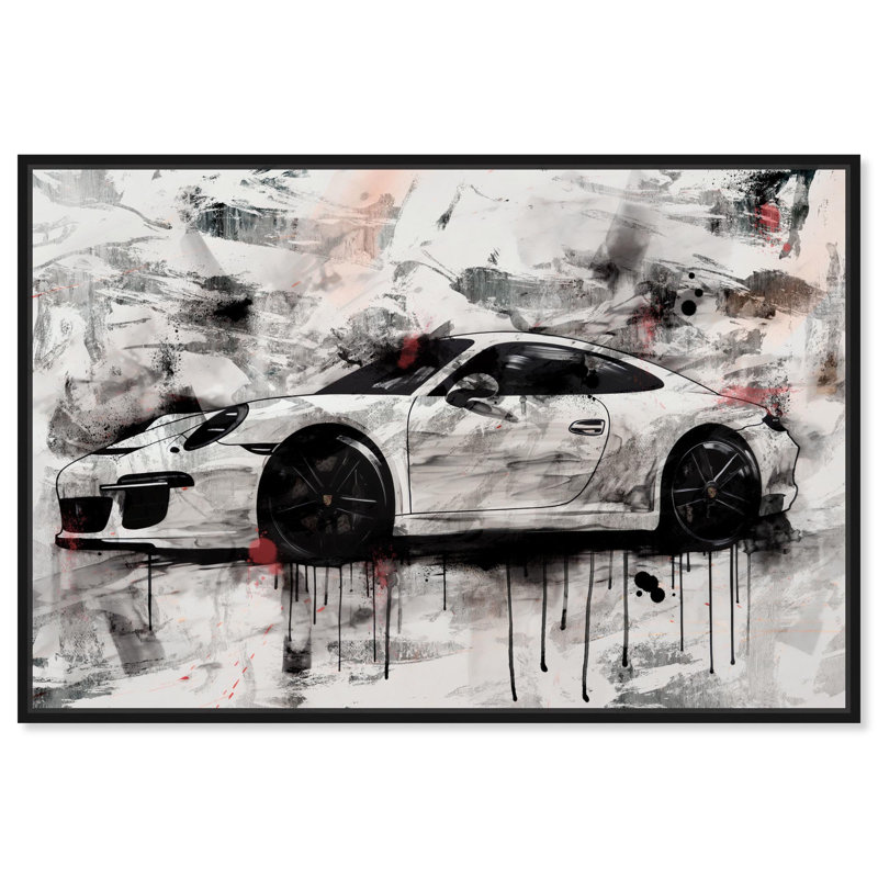 «Fast Run Canvas Mancave Art Prints» par Notoriart, Cadre noir, H 21 po x l 31 po