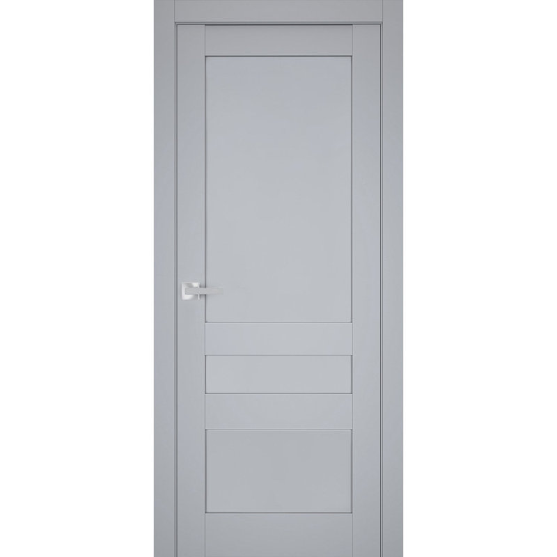 Porte standard en bois manufacturé massif Veregio, Gris, 30 po x 80 po