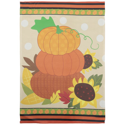 Citrouilles et tournesols, drapeau d'automne