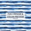 Ensemble de literie à rayures 3 pièces - Ensemble de housse de couette et coussin décoratif moderne bleu et blanc Calm Ocean Horizon-124289001
