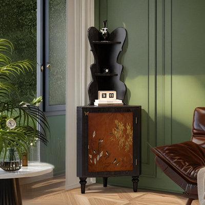 French-style multi-functional corner cabinet