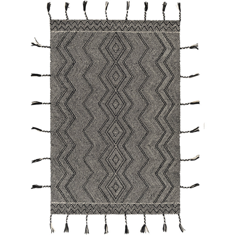 Wool Southwestern Indoor Rug, Rectangle 2' x 3'
