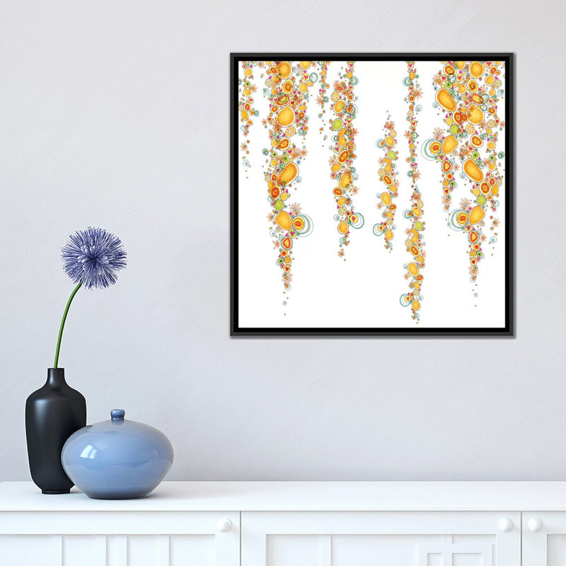 Reproduction d'art graphique sur toile «Bubbler» par Stephanie Corfee, H 18 po x l 18 po x P 1,5 po, Toile avec cadre noir