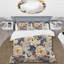 Ensemble de housse de couette bleu et beige-360830328