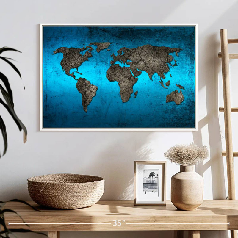 Ocean World Luro, Cadre flottant blanc, 25 po x 17 po