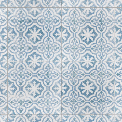 Klinker Alcazar 13" x 13" Ceramic Patterned Wall & Floor Tile