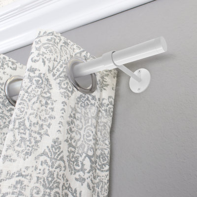 Cabhan Metal Adjustable Single Curtain Rod