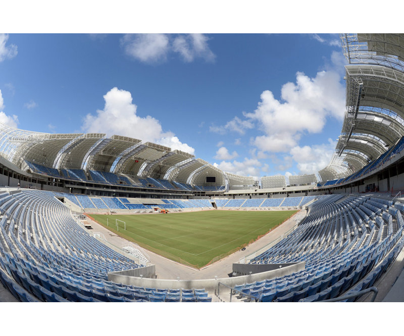 The Estadio das Dunas, 12" H x 18" W