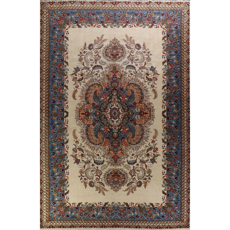 Grand tapis traditionnel floral 10 x 15