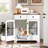 Desiderata 2-Doors Furniture Style Dog Crate with 2 Drawers