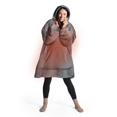 Silentnight Heat Genie Self Heating Oversized Hoodie Blanket