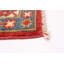 Tapis rouge en laine noué à la main de conception unique 3 pi 11 po x 5 pi Aadithya