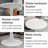 Marble-Top Round Side Table With Tapered Pedestal Base (Table Only)-896189682-896189680