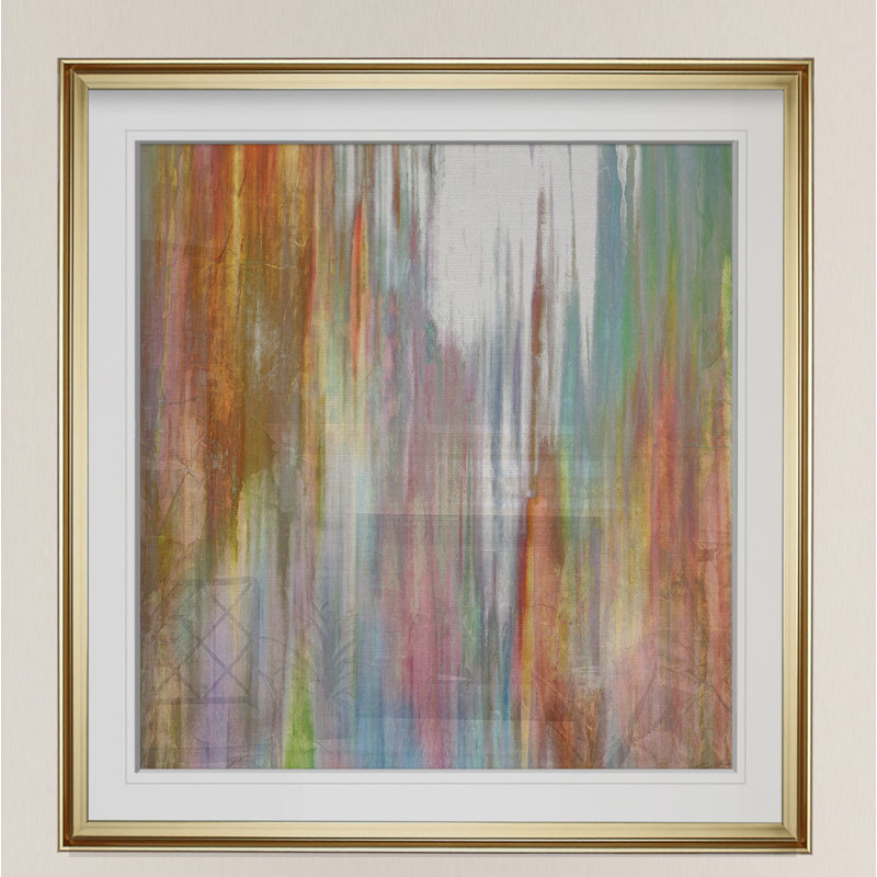 « trompe i », peinture, H 16 po x l 16 po x P 2 po, Cadre doré