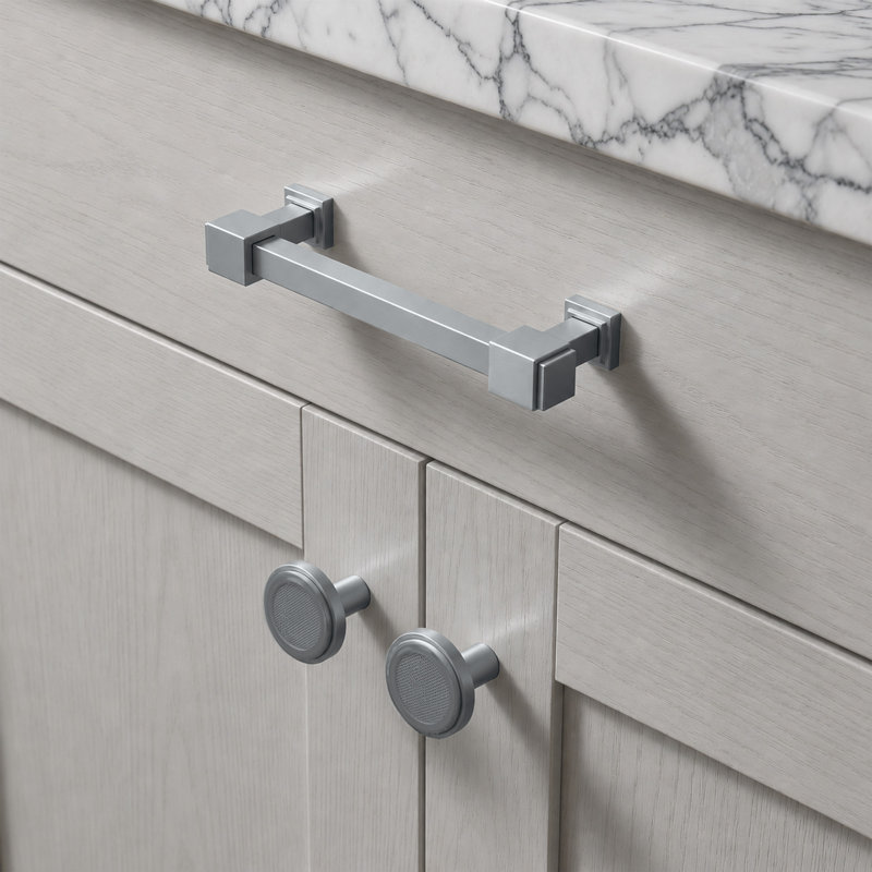 MP40U26 Decorative Cabinet Pull 4", Manhattan, Solid Brass in Polished Chrome, Polished Chrome