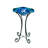XBrand Floor Mist Fountain with 12 Color Changing LED lights and Inline Control, 27 inch Tall, Glass and Metal, Blue, Mist Water Fountain, Indoor Floor Water Fountain, Aromatherapy Mist Fountain-1826214953