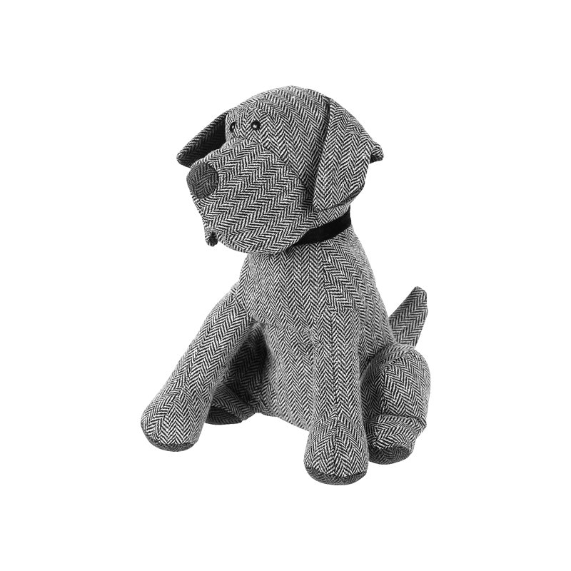 Milkhouse Dog Fabric Door Wedge, Grey