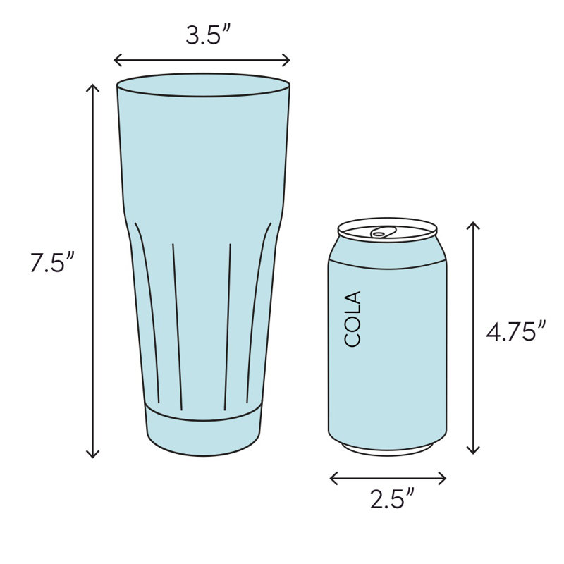 10 pièces de 16 oz. Deleo Ensemble de verres à boire, Argent