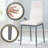 Almeida Modern 5 Pieces Dining Set with 4 PU Leather Chairs And A Glass Table