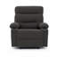 Fauteuil inclinable manuel en tissu de lin de 33,5 po de largeur avec porte-gobelet intégré Romony-1994194976