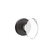 Double Dummy Hampton Crystal Knob with Disk Rose