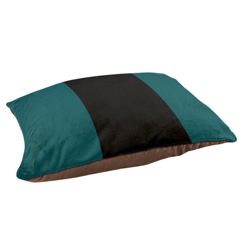 Coussin d'extérieur Memphis, Vert/noir, Très grand (l 50 po x P 40 po x H 17 po)
