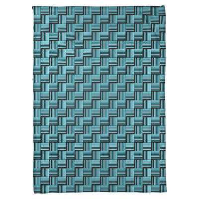 Couverture polaire à rayures classic basketweave
