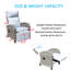 Outdoor Wicker Recliner Chair With Adjustable Backrest And Armrests,All Weather Conversation Chairs , For Courtyard Swimming Pool Balcony