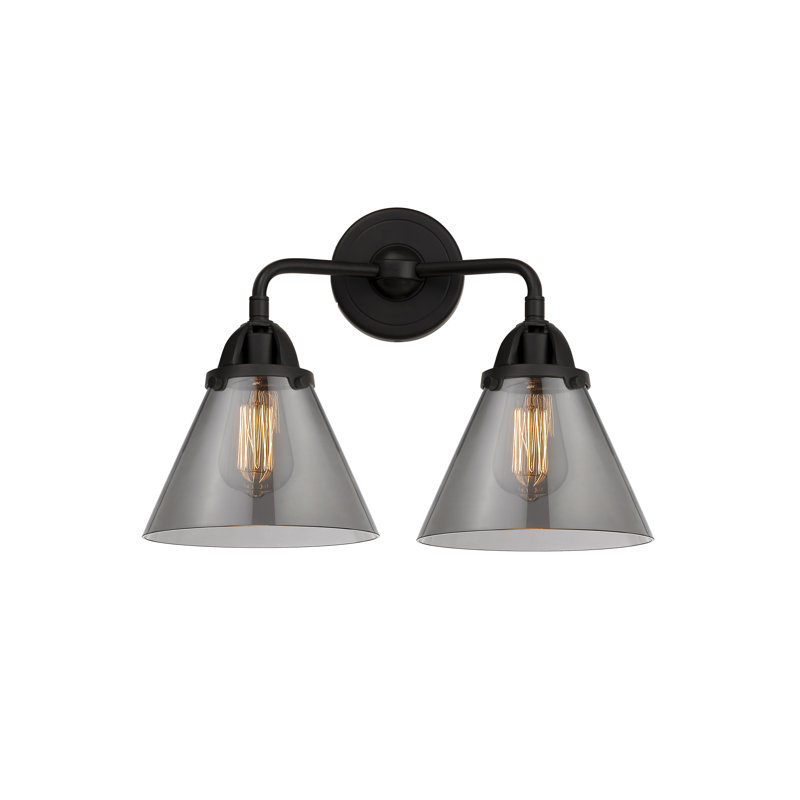 Shauna 2 - Light Vanity Light, LED, Plated Smoke, Matte Black